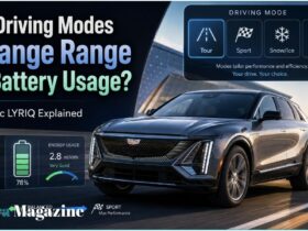 do the driving modes in cadillac lyriq offer different ranges or battery usages