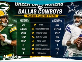 green bay packers vs dallas cowboys match player stats