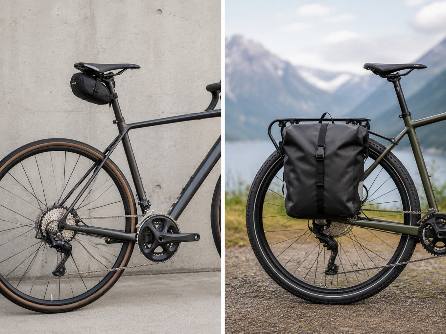 Difference Between Saddle Bag vs. Bike Pannier