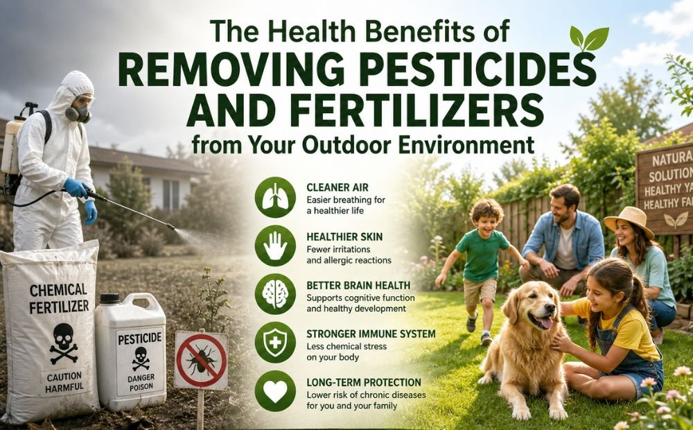 The Health Benefits of Removing Pesticides and Fertilizers from Your Outdoor Environment